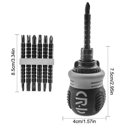 2-in-1 Ratchet Screwdriver | Magnetic Telescopic Tool