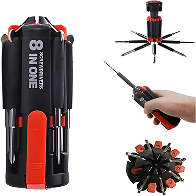 8 IN 1 MULTI FUNCTION SCREWDRIVER TOOL